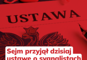 Sejm przyjął poprawki do ustawy o sygnalistach