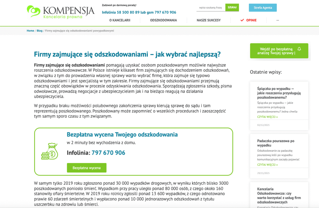 Ile biorą firmy odzyskujące odszkodowania? Modele prowizji i co jest fair